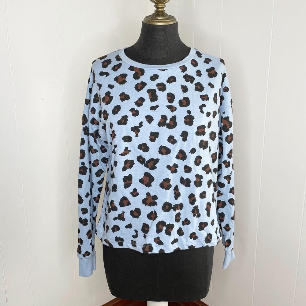 Circle X Nordstrom Animal Print Crop Sweatshirt Size XS